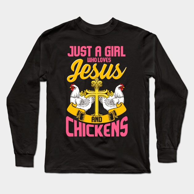 Christian Women Backyard Chicken Gift Chicken Lover T-Shirt Long Sleeve T-Shirt by Dr_Squirrel